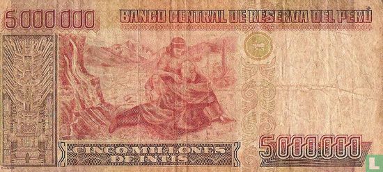 Peru 5.000.000 intis 1990 - Afbeelding 2