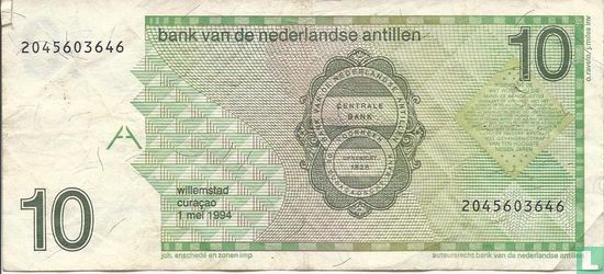 Niederländische Antillen 10 Gulden 1994 - Bild 2