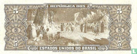 Brazil 5 cruzeiros (Reginaldo Fernandes Nunes & Miguel Calmon) - Image 2