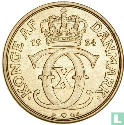 Danemark 1 krone 1934 - Image 1