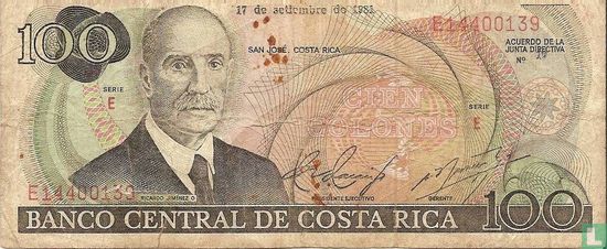 costa Rica 100 colones 1981 - Afbeelding 1