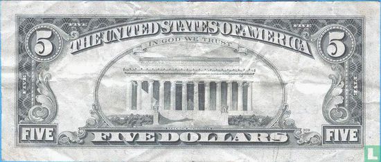 United States 5 dollars 1995 J - Image 2