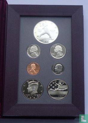 United States mint set 1992 (PROOF - 7 coins) - Image 1