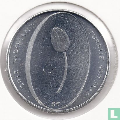 Nederland 5 euro 2012 "400 years of diplomatic relations between Turkey and Netherlands" - Afbeelding 1