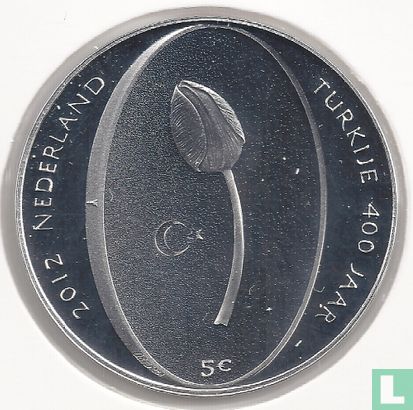 Netherlands 5 euro 2012 (PROOF) "400 years of diplomatic relations between Turkey and Netherlands" - Image 1