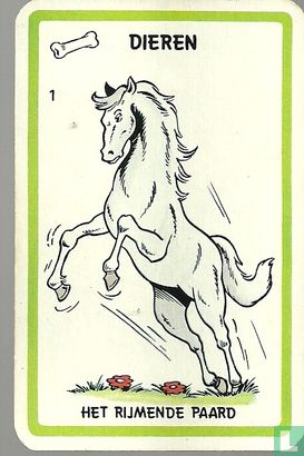 Kwartetkaart Suske en Wiske - Dieren - Het rijmende paard - Bild 1