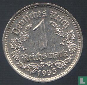 Empire allemand 1 reichsmark 1933 (G) - Image 1