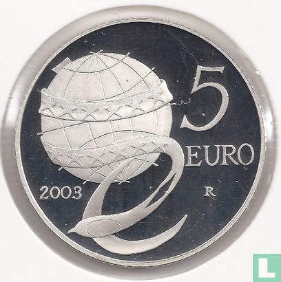 Italië 5 euro 2003 (PROOF) "People in Europe" - Afbeelding 1