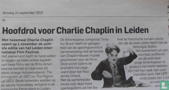 Hoofdrol voor Charlie Chaplin in Leiden