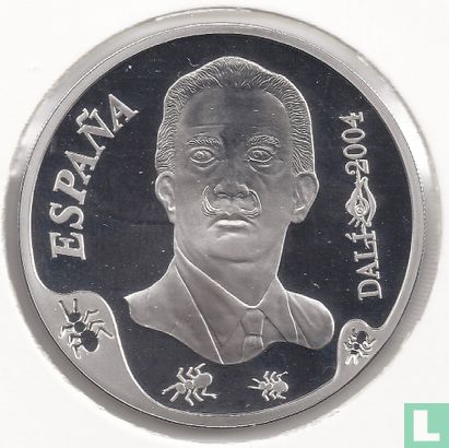 Spain 10 euro 2004 (PROOF) "100th anniversary of the birth of Salvador Dali - Leda Atomica" - Image 1