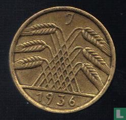 Empire allemand 5 reichspfennig 1936 (J) - Image 1
