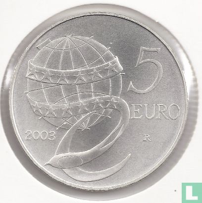 Italië 5 euro 2003 "People in Europe" - Afbeelding 1