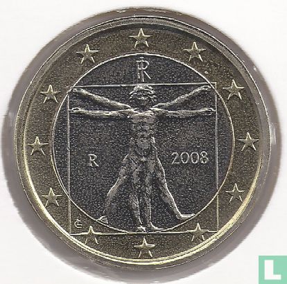 Italië 1 euro 2008 - Afbeelding 1