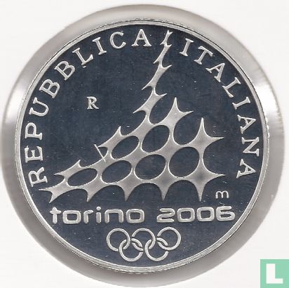Italy 10 euro 2005 (PROOF) "2006 Winter Olympics in Turin - Speed skating" - Image 2