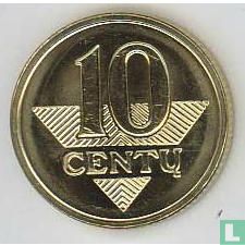 Litouwen 10 centu 2009 - Afbeelding 2