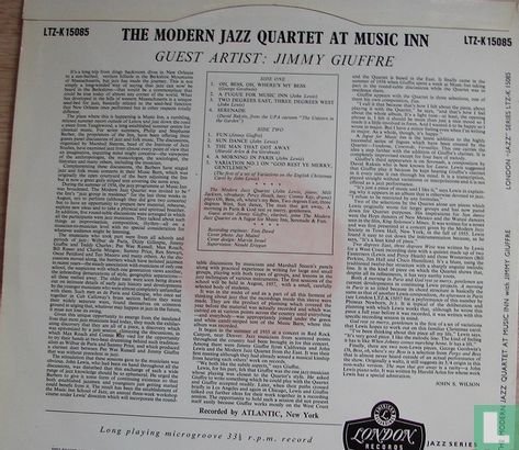 The Modern Jazz Quartet At Music Inn - Afbeelding 2