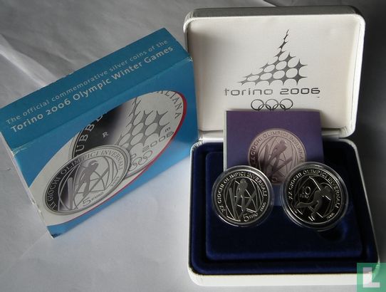 Italy 5 euro 2005 (PROOF) "2006 Winter Olympics in Turin - Ski jumping" - Image 3
