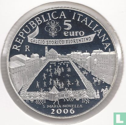 Italy 5 euro 2006 (PROOF) "Football World Cup in Germany" - Image 1