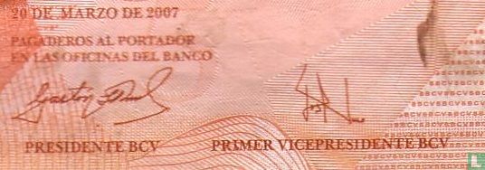 Venezuela 5 Bolívares 2007 (P89a) - Afbeelding 3