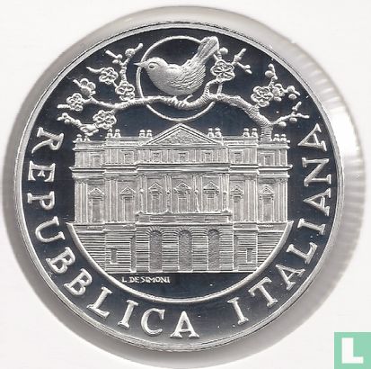 Italië 5 euro 2004 (PROOF) "100th anniversary Creation of the opera Madame Butterfly" - Afbeelding 2