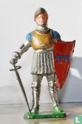 Knight standing with sword and shield - Afbeelding 1