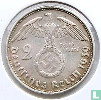 German Empire 2 reichsmark 1939 (B) - Image 1