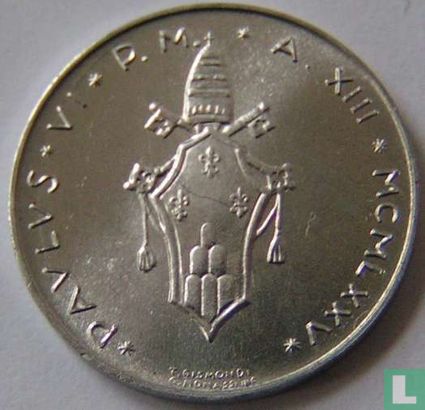 Vatican 1 lira 1975 - Image 1