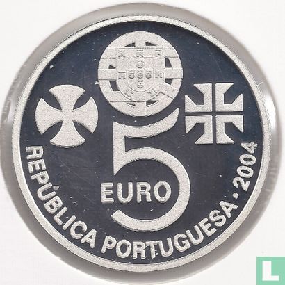 Portugal 5 euro 2004 (PROOF) "Convent of Christ in Tomar" - Image 1