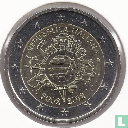 Italië 2 euro 2012 "10 years of euro cash" - Afbeelding 1