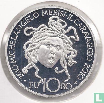 Italy 10 euro 2010 (PROOF) "400th anniversary of the death of the painter Caravaggio" - Image 1