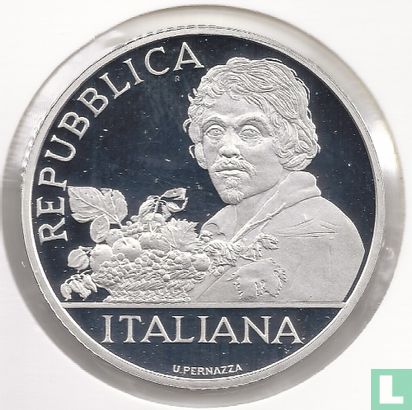Italië 10 euro 2010 (PROOF) "400th anniversary of the death of the painter Caravaggio" - Afbeelding 2