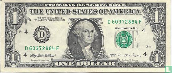 United States 1 dollar 1995 D - Image 1