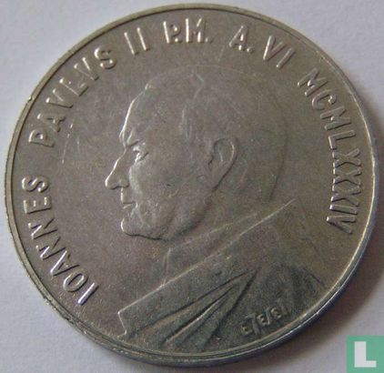 Vaticaan 10 lire 1984 "Year of Peace" - Afbeelding 1