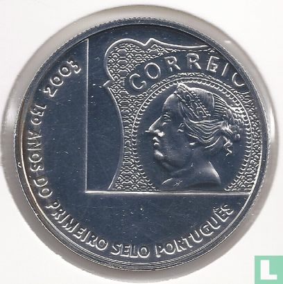 Portugal 5 euro 2003 (Numisbrief) "150th anniversary of the first Portuguese stamp" - Image 2