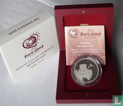 Portugal 8 euro 2004 (PROOF - zilver) "European Football Championship 2004 in Portugal - The Keeper's Save" - Afbeelding 3