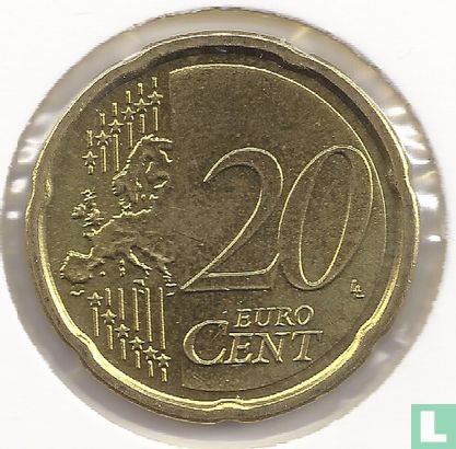 Italien 20 Cent 2010 - Bild 2