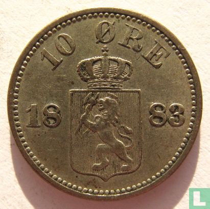 Norvège 10 øre 1883 - Image 1