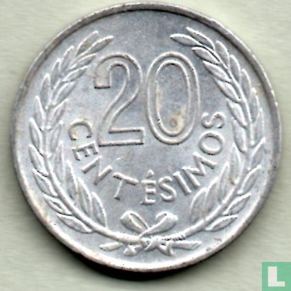 Uruguay 20 centésimo 1965 - Bild 2