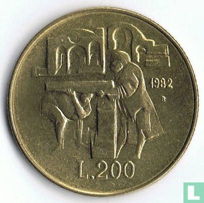 Saint-Marin 200 lire 1982 "Freedom of religion" - Image 1
