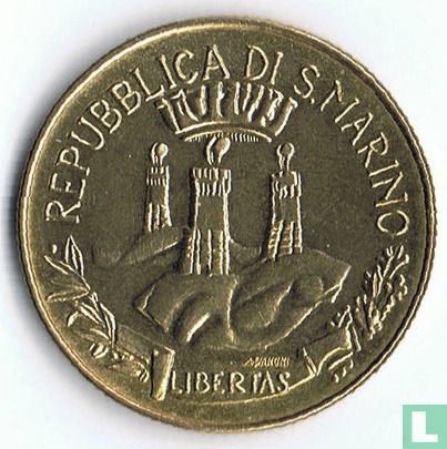 Saint-Marin 200 lire 1982 "Freedom of religion" - Image 2