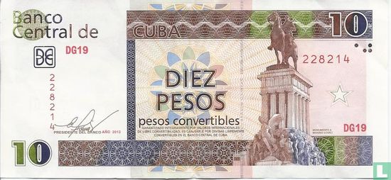 Kuba 10 Pesos 2012 - Bild 1