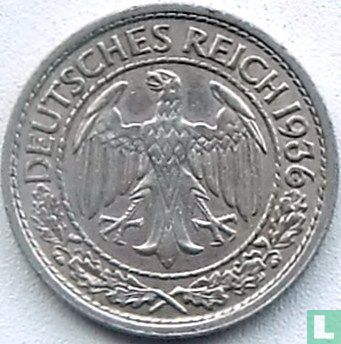 Duitse Rijk 50 reichspfennig 1936 (A) - Afbeelding 1