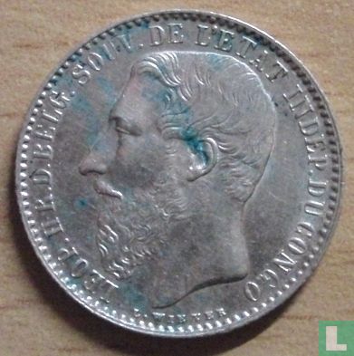 Congo Free State 1 franc 1896 - Image 2