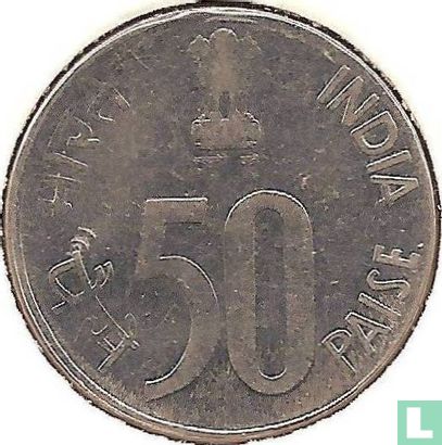 India 50 paise 2007 (Calcutta) - Image 2