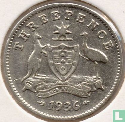 Australia 3 pence 1936 - Image 1