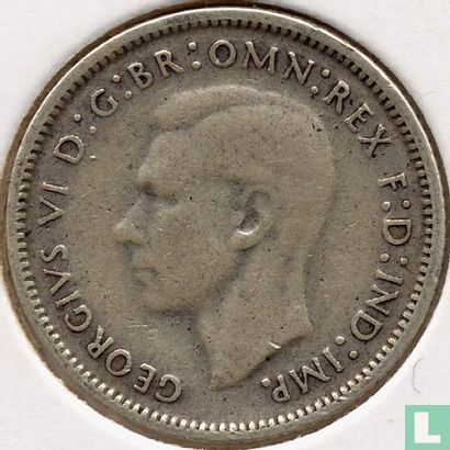 Australie 6 pence 1942 (Melbourne) - Image 2