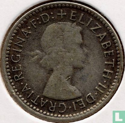 Australien 6 Pence 1956 - Bild 2