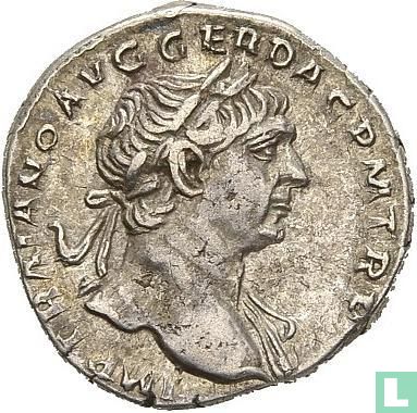 Trajanus 98-117, AR Denarius Rome  - Afbeelding 2