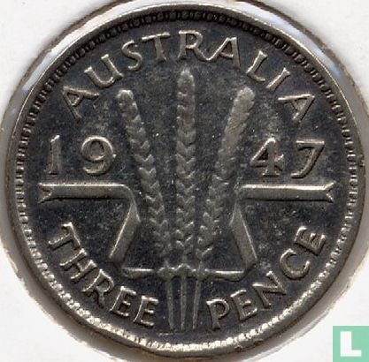 Australien 3 Pence 1947 - Bild 1