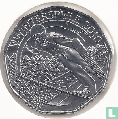 Autriche 5 euro 2010 (special UNC) "Winter Olympics in Vancouver - Ski jumping" - Image 1